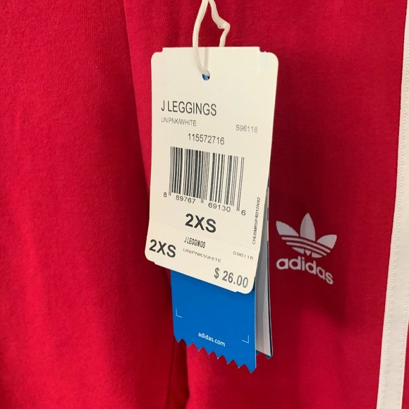 adidas Girl's Jogging Suit - Pink/White - Picture 8 of 10